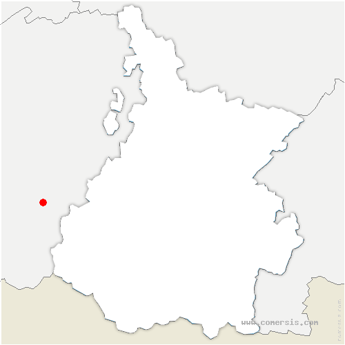 carte de localisation de Cazaril-Tambourès