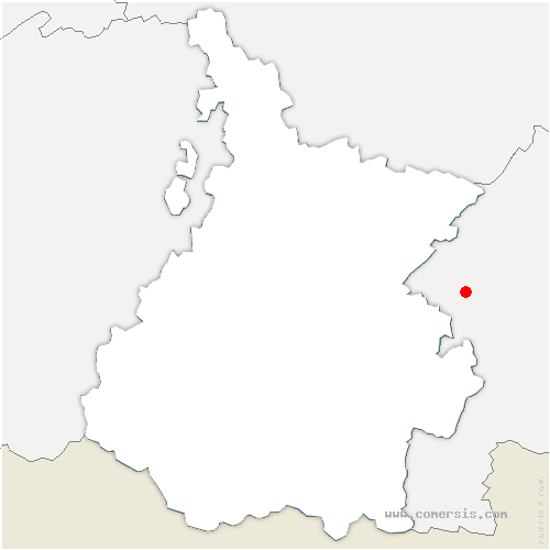 carte de localisation de Clermont-Savès