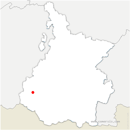 carte de localisation de Couret