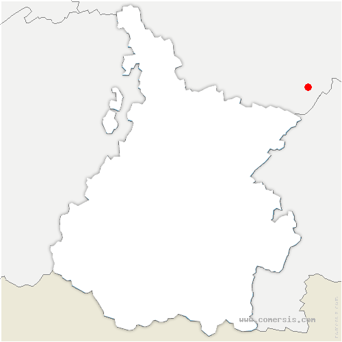 carte de localisation de Diusse
