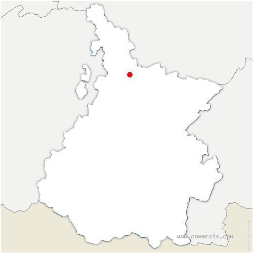 carte de localisation de Escondeaux