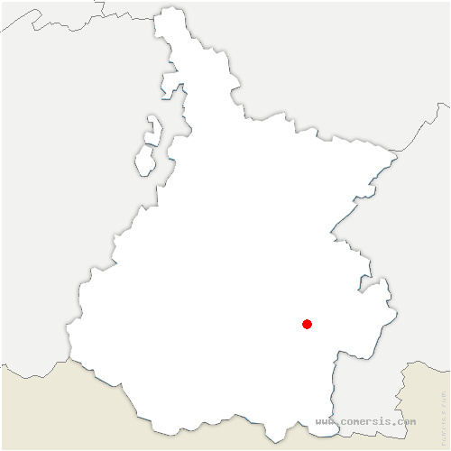 carte de localisation de Fréchet-Aure
