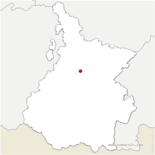 carte de localisation de Fréchou-Fréchet