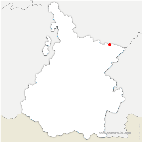 carte de localisation de Gaudonville