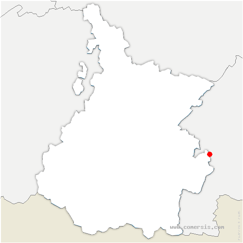 carte de localisation de Izaourt