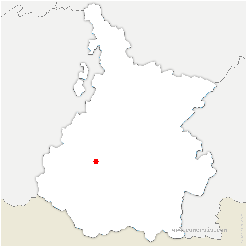 carte de localisation de Laas