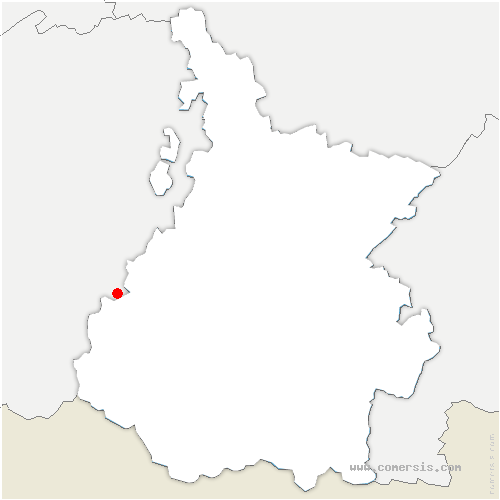 carte de localisation de Ladevèze-Ville