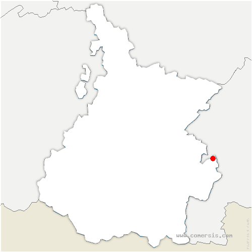 carte de localisation de Loures-Barousse