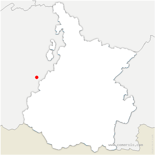 carte de localisation de Loussous-Débat