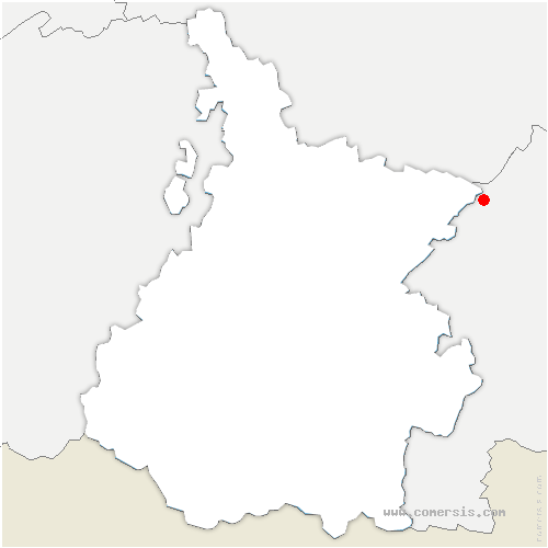 carte de localisation de Lussagnet-Lusson