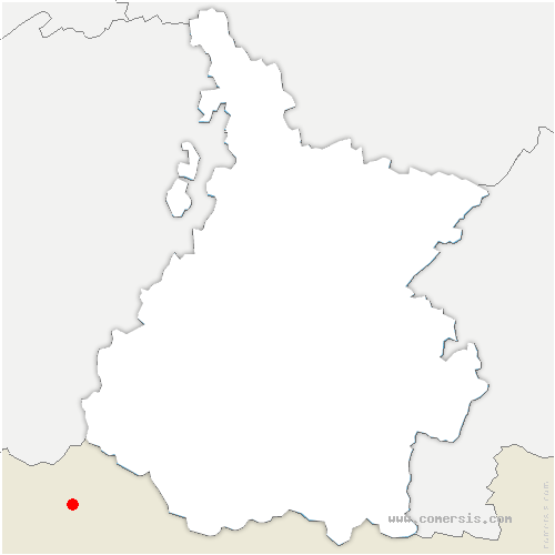 carte de localisation de Montauban-de-Luchon