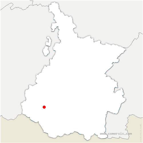 carte de localisation de Montégut-Arros