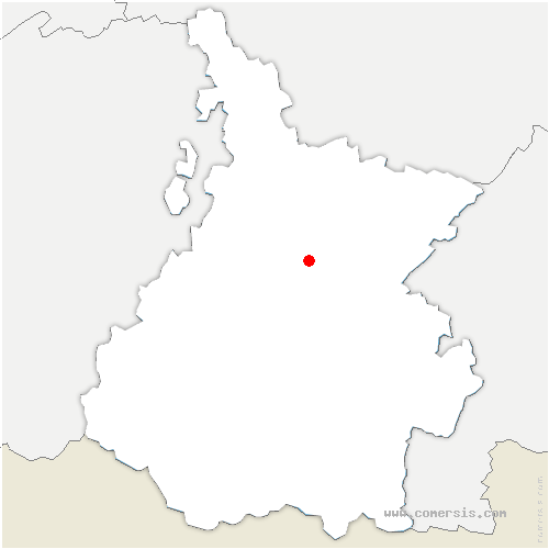carte de localisation d'Oléac-Dessus