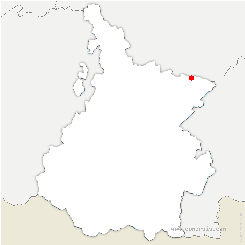 carte de localisation de Peyret-Saint-André