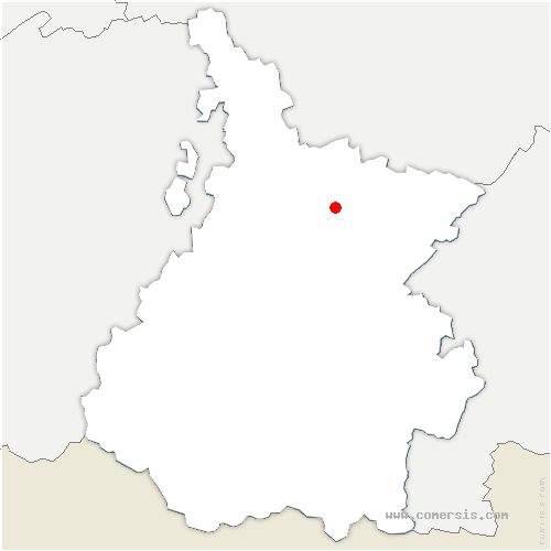 carte de localisation de Peyriguère