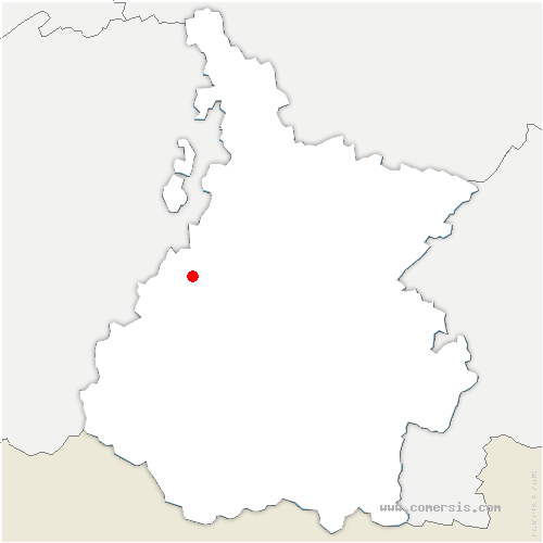 carte de localisation de Peyrusse-Grande