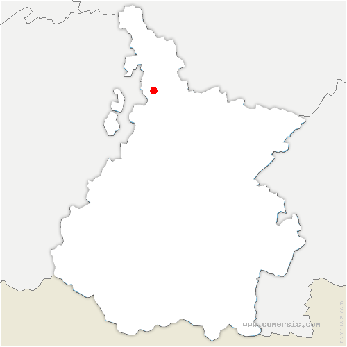 carte de localisation de Saint-Lézer