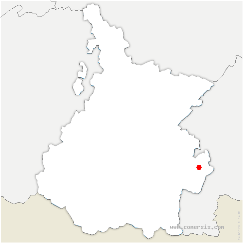 carte de localisation de Sauvimont