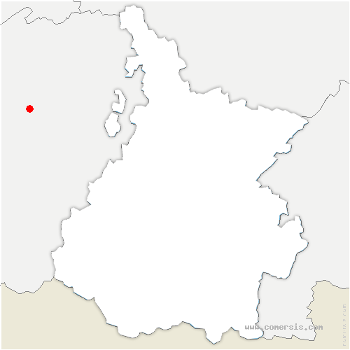 carte de localisation de la Sauzière-Saint-Jean
