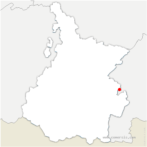carte de localisation de Tibiran-Jaunac