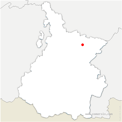carte de localisation de Tournous-Darré