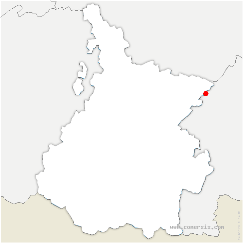 carte de localisation de Vaux