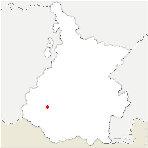 carte de localisation de Villecomtal-sur-Arros
