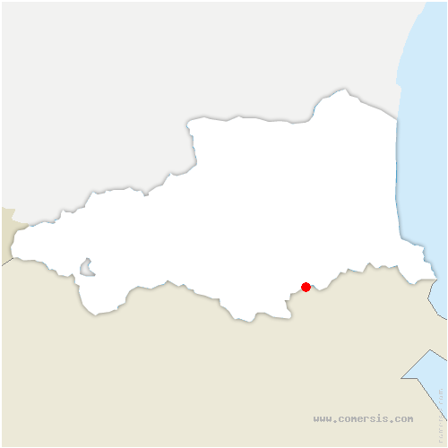 carte de localisation d'Amélie-les-Bains-Palalda