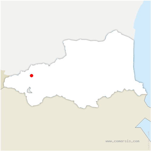 carte de localisation de Angoustrine-Villeneuve-des-Escaldes