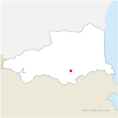 carte de localisation d'Arles-sur-Tech
