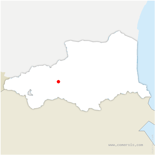 carte de localisation d'Ayguatébia-Talau