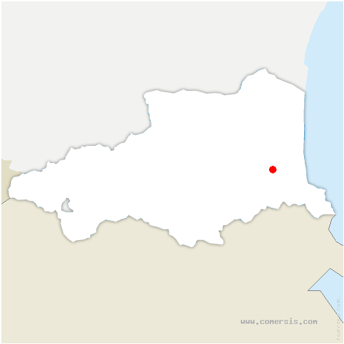 carte de localisation de Bages