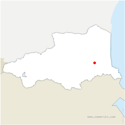 carte de localisation de Banyuls-dels-Aspres