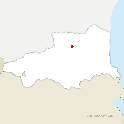 carte de localisation de Bélesta