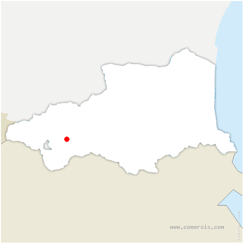 carte de localisation de la Cabanasse