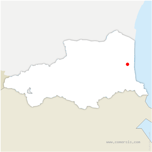 carte de localisation de Cabestany