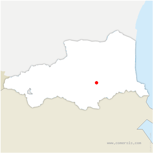 carte de localisation de Calmeilles