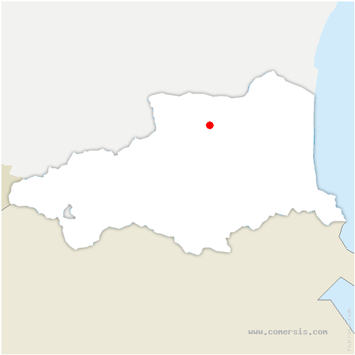 carte de localisation de Caramany