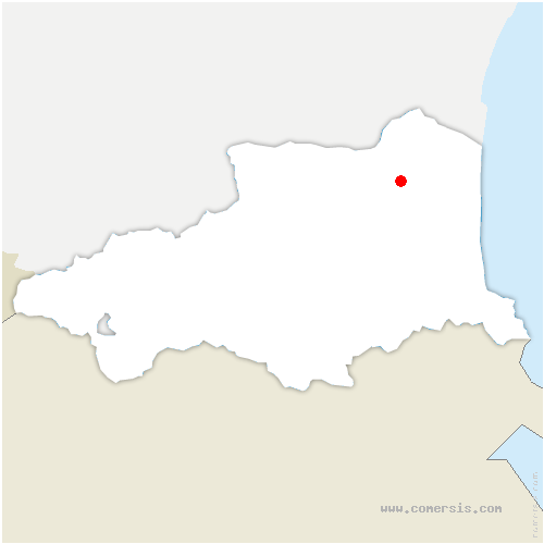 carte de localisation de Cases-de-Pène