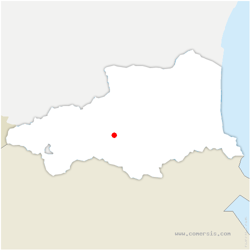 carte de localisation de Casteil