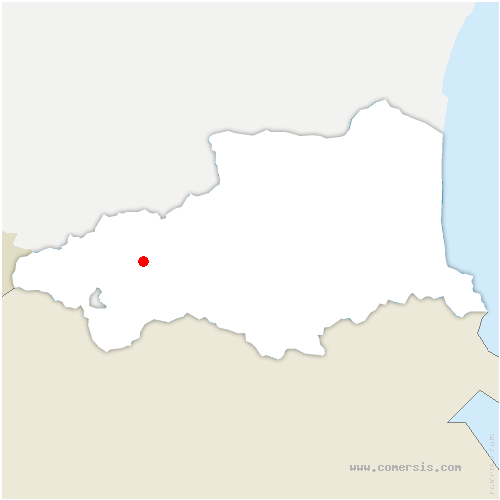 carte de localisation de Caudiès-de-Conflent