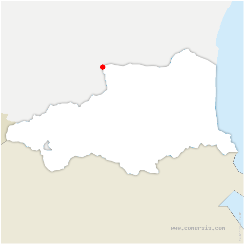 carte de localisation de Caudiès-de-Fenouillèdes