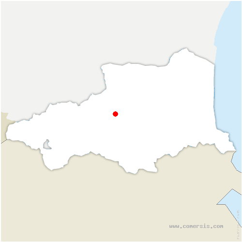 carte de localisation de Codalet