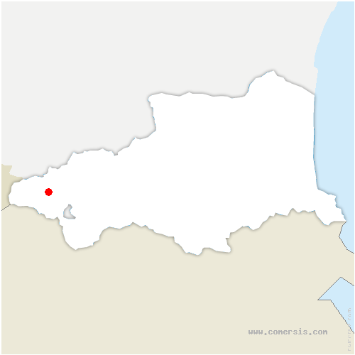 carte de localisation de Dorres