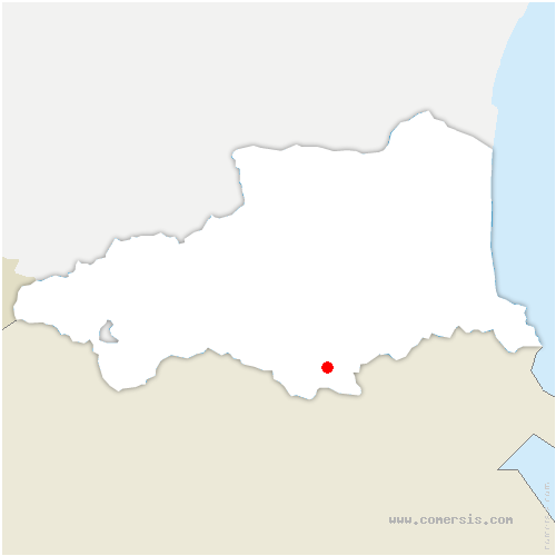 carte de localisation de Duilhac-sous-Peyrepertuse