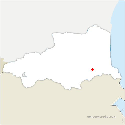 carte de localisation de Durban-Corbières