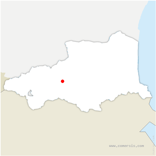 carte de localisation d'Escaro