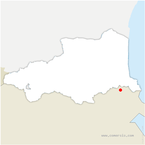 carte de localisation de Fitou
