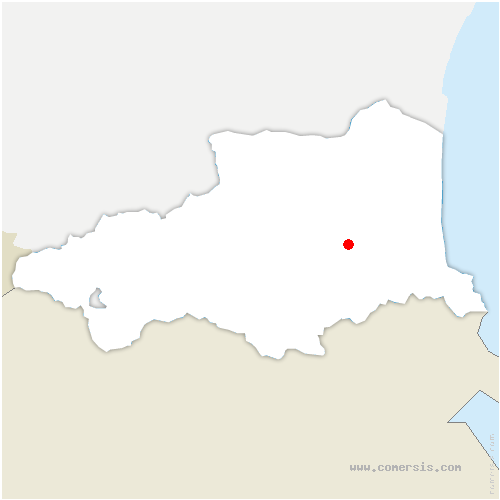 carte de localisation de Fourques