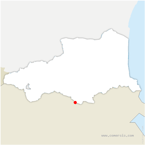 carte de localisation de Lamanère
